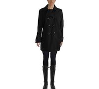 Anne Klein Damen 6121147f93 Erbsenmantel, Schwarz, XL