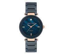 Anne Klein Damen-Uhr Quarz blau Perlmutt mit Keramik-Armband