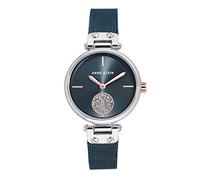 Anne Klein Damen-Uhr Quarz blau/Silber mit Edelstahl-Armband