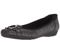 Anne Klein Damen Umeko Ballet Flat Ballerinas, Zinn/Mehrfarbig, 37 EU