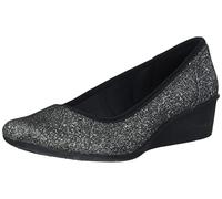 Anne Klein Damen Wisher Keilabsatz Pumps, Zinn-Stretch, 41.5 EU