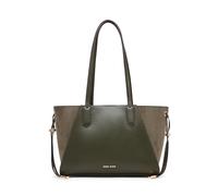 Anne Klein Damen Womens East West Suede Tote, Olive/Olive