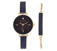 ANNE KLEIN Damenuhr lila-Gold mit Armkettchen