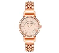 Anne KLEIN Damenuhr roségold mit Metallarmband und römischen Zahlen