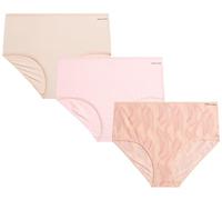 Anne Klein Damenunterwäsche - 3er-Pack Mikrofaser-Bikini-Slips - atmungsaktive Höschen für Frauen (S-XL), Lotus Slip, S