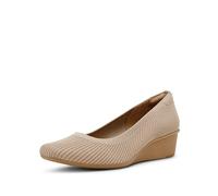 Anne Klein Wisher Wedge Pumps für Damen, Hellbrauner Strick, 42 EU