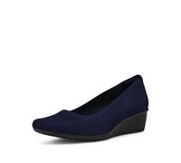 Anne Klein Wisher Wedge Pumps für Damen, Marineblau gestrickt, 38.5 EU