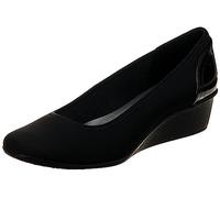 Anne Klein Wisher Wedge Pumps für Damen, Schwarzes Multigewebe, 39.5 EU
