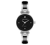 Anne Klein Women's Genuine Diamond Dial Bangle Watch Black