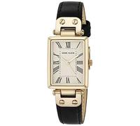 Anne Klein Women's Leather Strap Watch, AK/3752 Black