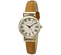 Anne Klein Women's Leather Strap Watch Brown