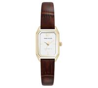 Anne Klein Women's Sustainable Leather Strap Watch, AK/5148 Brown/Gold