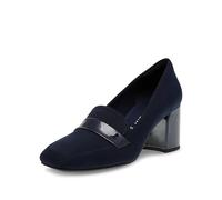 Anne Klein Women's Telepathy Pump, Navy Stretch, 8