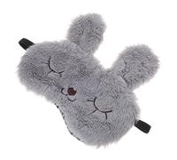 Anneome 1 Stück Plüsch Schlafmaske mit Niedlichem Hasen Design Verstellbare Weiche Augenbinde für Erholsamen Schlaf zu Hause Beim Reisen oder Camping Waschbar und Hautfreundlich