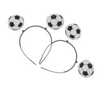 Anneome 2 Stück Fußball Stirnbänder für Damen und Teens Rutschfeste Haaraccessoires aus Kunststoff Modisches Sport Stirnband für Fußballspiele und Fan Events