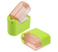 Anneome 2 Stück Teiliges Nähmaschinen-ölbox Magnetischem Deckel Silikonbeschichtete Garn-schmierbox zur Fadenbruch-prävention Farbcodierte Auslaufsichere Ölkapsel für Industrielle