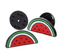 Anneome 2stücke Kawaii Wassermelonen brosche Cartoon karteiknöpfe für Kleidung Schals Jacken Sommeraccessoire für Damen Herren