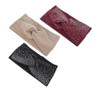 Anneome 3 Stück Teiliges Damen Sport Stirnband Elastisch Bequem Leichter zum Laufen Yoga und Haarpflege Passt Allen Kopfgrößen Rutschfest Haarband für Alltag und Workout