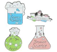 Anneome 4 Stück pack Kreative Legierung Broschen im Chemie Design mit Anstecknadel für Kleidung und Hüte für Lehrer und Professoren in Schule