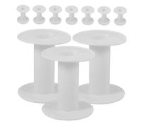 Anneome Kunststoff Spulen 10 Stück Leere Runde Wickelspulen Kunststoffspulen Für Garn Schnur Draht Bastelbedarf Kompakt Leicht Tragbar