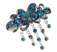 Anneome Strassblumen-haarnadel mit Feder Hochzeitshaarspange aus Kristallblume Barretten für Brautfrisur Party Accessoires