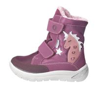 Stiefelette RICOSTA "Ricosta Stiefelette Lederimitat/Textil", Kinder, Gr. 30, rot (merlot), Lederimitat, Textil, casual, Schuhe (55575036-30) merlot