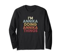 Annika Name Annika Personalized Name First Given Langarmshirt