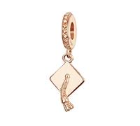 Annmors 2026 Abschluss Abitur Rosegold Charms Anhänger, für Pandora Armband und Halskette, Damen, Geschenke