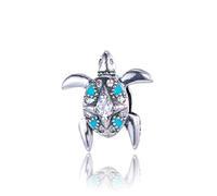 Annmors Animals Charms Sea Turtle 925 Sterling Silver Animal Bead Pendant for Bracelet&Necklace,Birthday Mother's day Jewelry Gifts for Women Girls