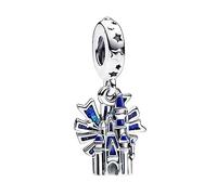 Annmors Charm Windmill Anhänger 925 Sterling Silber Pendant Bead with Cubic Zirconioa für Chamilia Europäische Armbänder Halskette,Mother's Day Christmas Schmuck Geschenk für Damen Herren