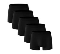 Anntry Herren Boxershorts 5er Pack Schwarz - Weiche Stretch-Trunks, atmungsaktive, schnelltrocknende Unterwäsche mit mittelhohem Bund für Sport & Alltag, S-XXL