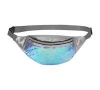 Anopo Pailletten Gürteltasche für Damen Kleine Glitzernde Hüfttasche Brusttasche mit Verstellbarem Gürtel Herz Grün