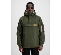 Anorak ALPHA INDUSTRIES "HPO Anorak", Damen, Gr. XS, grün (dunkelgrün), Obermaterial: 100% Nylon, Futter: 100% Nylon, Jacken Anorak (95162509-XS)