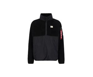 Anorak ALPHA INDUSTRIES "Teddy Nylon Anorak", Herren, Gr. S, schwarz, Shell Fabric 1: 100% Nylon. Shell Fabric 2: 100% Polyester, Jacken (31001206-S) schwarz