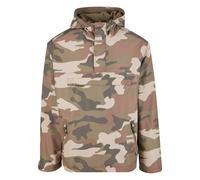 Anorak BRANDIT "Brandit Herren Fleece Pull Over Windbreaker", Damen, Gr. 3XL, light woodland, 100% Polyester, mehrfarbig, normal, ohne Ausschnitt, Jacken (74128815-XXXL) light woodland