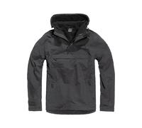 Anorak BRANDIT "Brandit Herren Fleece Pull Over Windbreaker", Damen, Gr. 5XL, schwarz, 100% Polyester, mehrfarbig, normal, ohne Ausschnitt, Jacken (35042711-5XL) schwarz