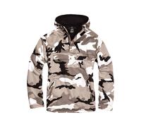 Anorak BRANDIT "Brandit Herren Fleece Pull Over Windbreaker", Herren, Gr. 5XL, snowcamo, 100% Polyester, mehrfarbig, normal, ohne Ausschnitt, Jacken (43348350-5XL) snowcamo