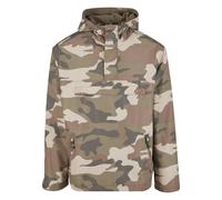 Anorak BRANDIT "Brandit Herren Fleece Pull Over Windbreaker", Herren, Gr. M, light woodland, 100% Polyester, mehrfarbig, normal, ohne Ausschnitt, Jacken (74128815-M) light woodland