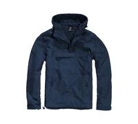 Anorak BRANDIT "Brandit Herren Fleece Pull Over Windbreaker", Herren, Gr. S, navy, 100% Polyester, mehrfarbig, normal, ohne Ausschnitt, Jacken (60051036-S) navy