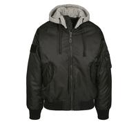Anorak BRANDIT "Brandit Herren Hooded MA1 Bomber Jacket", Herren, Gr. 5XL, schwarz, 100% Polyester, unifarben, normal, ohne Ausschnitt, Jacken (63971328-5XL) schwarz