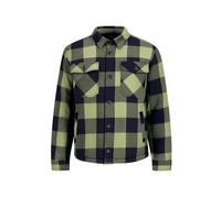 Anorak BRANDIT "Brandit Herren Lumberjacket", Herren, Gr. XL, grün (schwarz, olive), 100% Baumwolle, kariert, normal, amerikanischer Ausschnitt, Jacken (56683947-XL) schwarz, olive