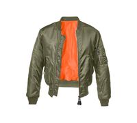 Anorak BRANDIT "Brandit Herren MA1 Bomber Jacket", Herren, Gr. S, olive, 100% Polyamid, unifarben, normal, amerikanischer Ausschnitt, Jacken (52732855-S) olive