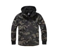 Anorak BRANDIT "Brandit Herren Pull Over Windbreaker", Herren, Gr. S, schwarzcamo, 100% Polyamid, unifarben, normal, ohne Ausschnitt, Jacken (54225522-S) schwarzcamo