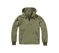 Anorak BRANDIT "Brandit Herren Pull Over Windbreaker", Herren, Gr. XXL, grün (olive), 100% Polyamid, unifarben, normal, ohne Ausschnitt, Jacken (12135639-XXL) olive