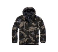 Anorak BRANDIT "Brandit Herren Teddyfleece Worker Jacket", Damen, Gr. 7XL, schwarzcamo, 100% Polyester, unifarben, normal, ohne Ausschnitt, Jacken Anorak (44847726-7XL)