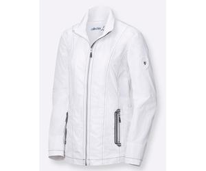 Anorak CASUAL LOOKS, Damen, Gr. 22, weiß, 100% Polyester, gemustert, unifarben, Jacken (94015962-22) weiß