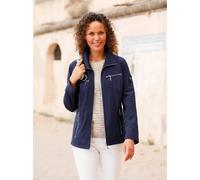 Anorak CASUAL LOOKS, Damen, Gr. 40, blau (marine), 94% Polyester, 6% Elasthan, unifarben, Jacken (92755861-40) marine