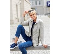 Anorak CASUAL LOOKS, Damen, Gr. 44, grau (stein), 100% Polyester, unifarben, Jacken (85772300-44) stein