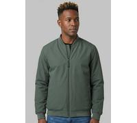 Anorak DERBE "Blousholm pinstripe", Herren, Gr. L, grün (olive phantom), Obermaterial: 100% Polyester. Füllung: 100% Polyester. Futter: 100% Polyester, normal, Jacken, Warmer Blouson mit Bündchen (947
