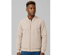Anorak DERBE "Blousholm pinstripe", Herren, Gr. M, beige (cobblestone_phantom), Obermaterial: 100% Polyester. Füllung: 100% Polyester. Futter: 100% Polyester, normal, Jacken, Warmer Blouson mit Bündch